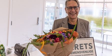 Bodil Jensen, vinder af prisen for årets demensvenlige aktivitet. Foto: Frederikssund Kommune, Kenneth Jensen.