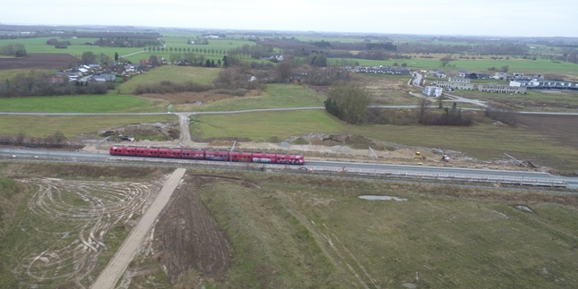Fra køreplanskiftet den 13. december kan man tage toget fra Vinge Station. Foto: Frederikssund Kommune.