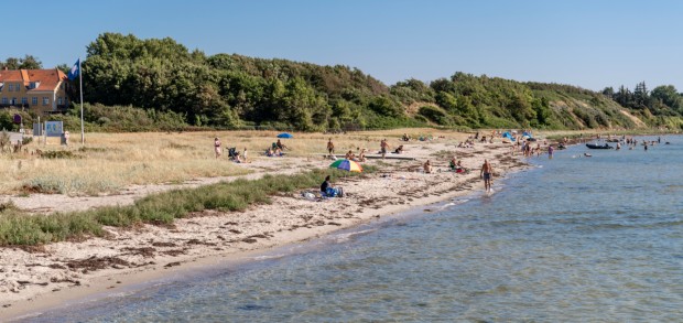 Strandgæster på Kulhuse Strand. Foto: Kenneth Jensen.