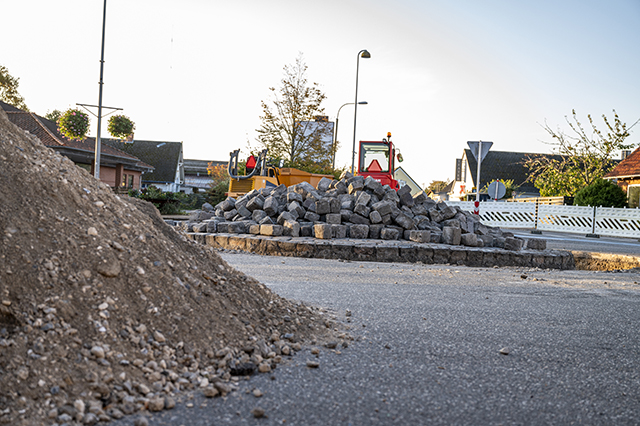 Arkivfoto af vejarbejde i Jægerspris. Foto: Kenneth Jensen.
