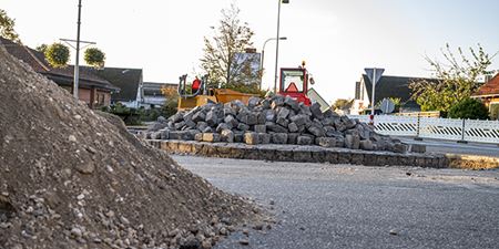 Arkivfoto af vejarbejde i Jægerspris. Foto: Kenneth Jensen.