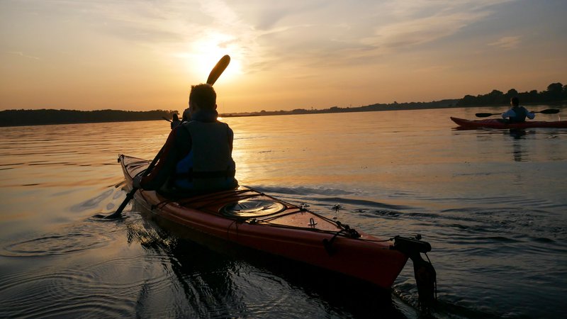 Kajak på Roskilde Fjord. Foto: Thomas Kær Mahler.