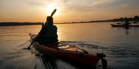 Kajak på Roskilde Fjord. Foto: Thomas Kær Mahler.
