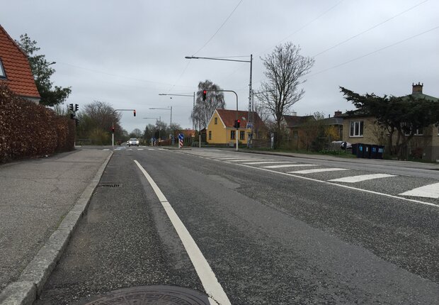 Københavnsvej i Slangerup. Foto: Frederikssund Kommune.