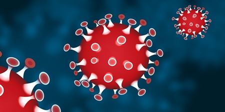 Illustration af celle fra Coronavirus. Grafik: Pixabay