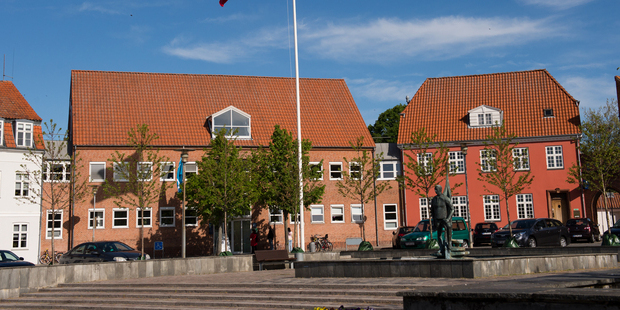 Torvet i Frederikssund. Foto: Frederikssund Kommune.