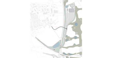 Kort over lokalplan for DSB værksted. Illustration: Frederikssund Kommune