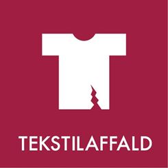 Piktogram for tekstilaffald