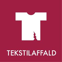 Piktorgram til tekstilaffald