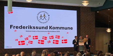 Frederikssund Kommune vinder skolernes trafikpris. Foto: Frederikssund Kommune
