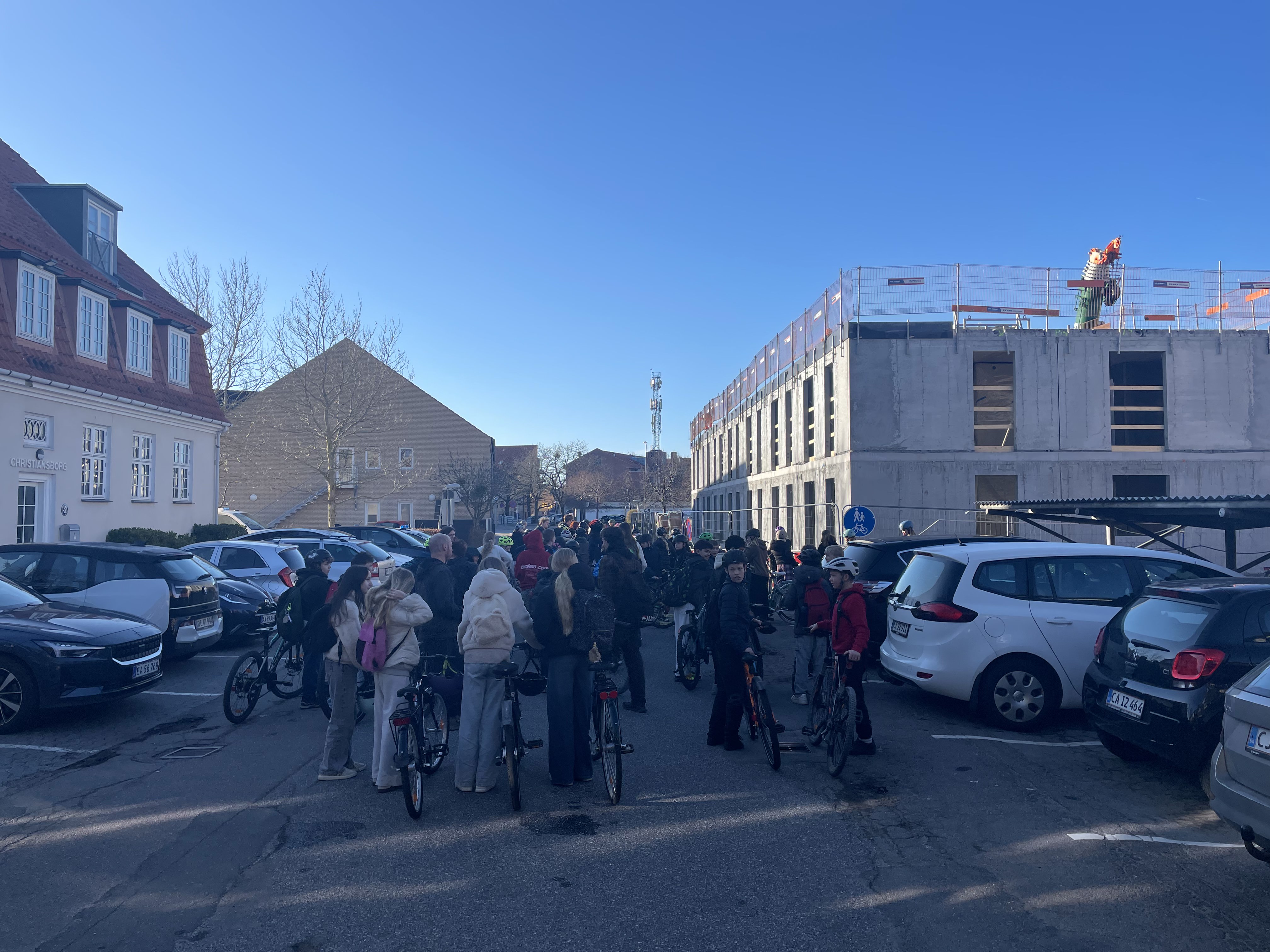 Elever fra 5. årgang på cykel. Foto: Frederikssund Kommune