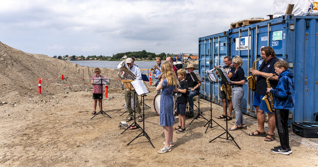 Musikskolens band Street Parade. Foto: Kenneth Jensen, Frederikssund Kommune.