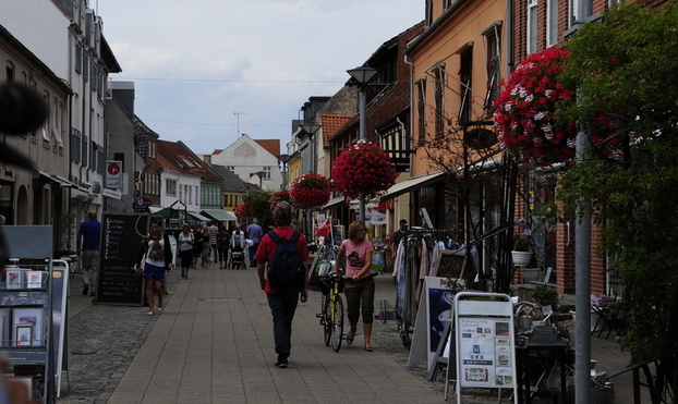 Gågaden i Frederikssund. Foto: Frederikssund Kommune, Kenneth Jensen.