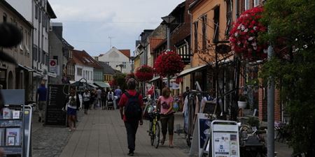 Gågaden i Frederikssund. Foto: Frederikssund Kommune, Kenneth Jensen.