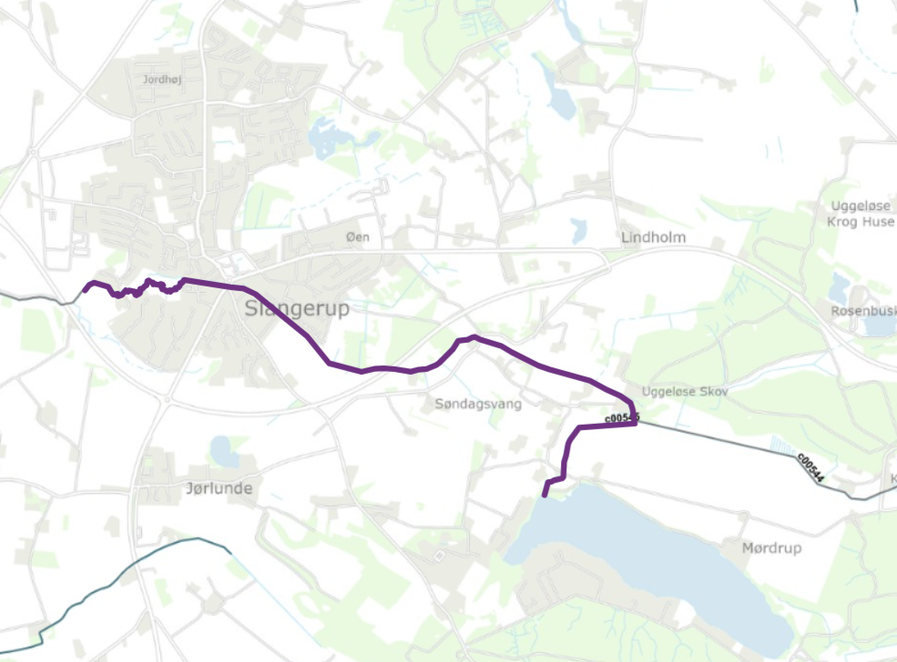 Projektstrækning Vandplansprojekt