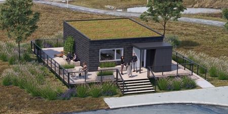 Visualisering af Klimakassen ved Vinge Station. Visualisering: P+P Arkitekter.