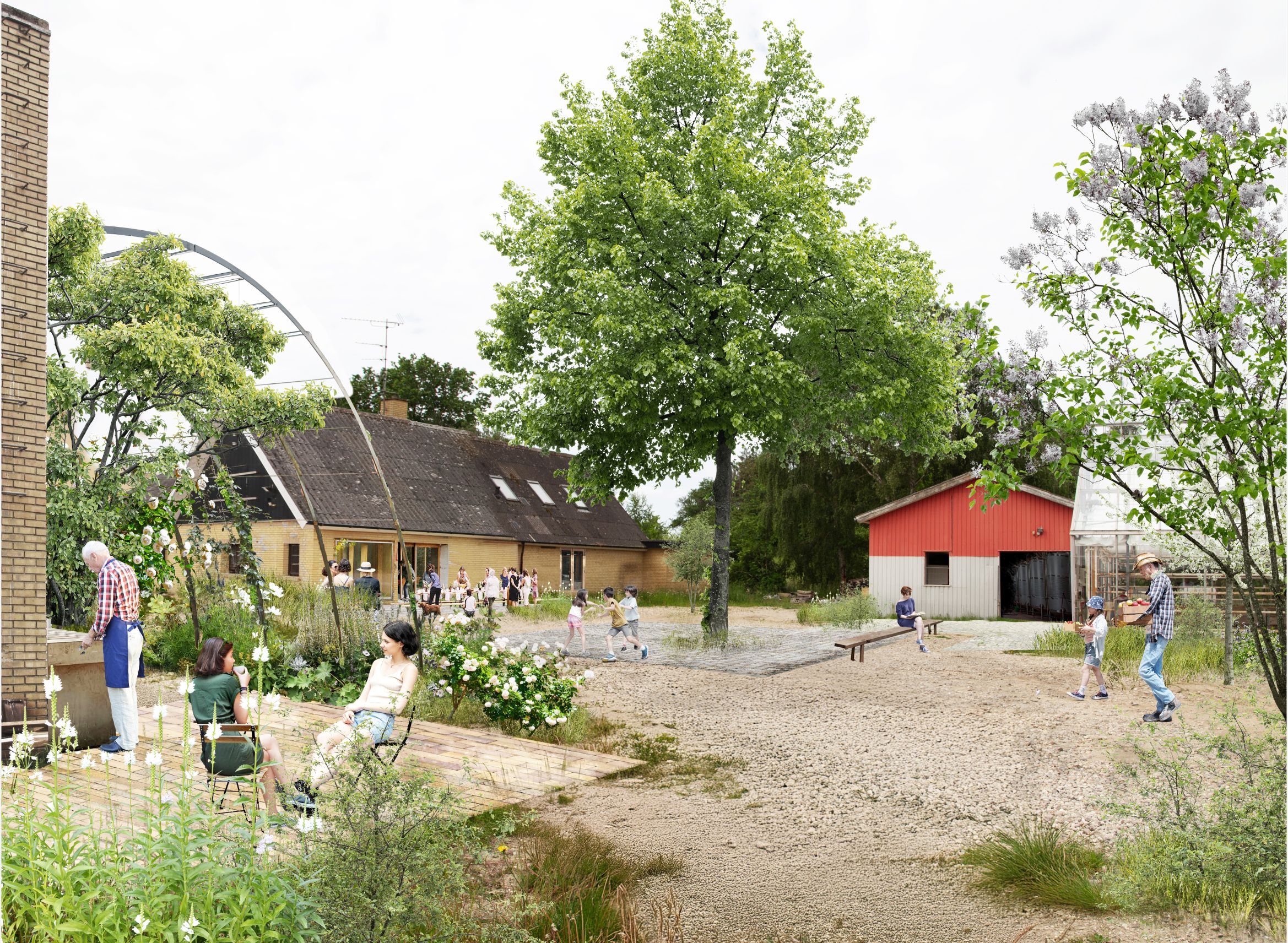 00_Det Grønne Hjerte Vinge_Visu gårdhave.jpg