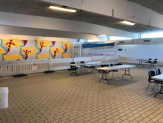 Nyt kviktestcenter i den gamle svømmehal i Frederikssund. Foto: Frederikssund Kommune.