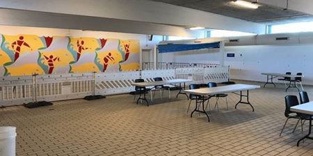 Nyt kviktestcenter i den gamle svømmehal i Frederikssund. Foto: Frederikssund Kommune.