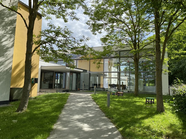 Det nuværende indgangsparti til Willumsens Museum. Foto: Mikala Tordrup, Frederikssund Kommune.