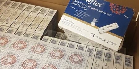 Selvtest sæt. Foto: Frederikssund Kommune.