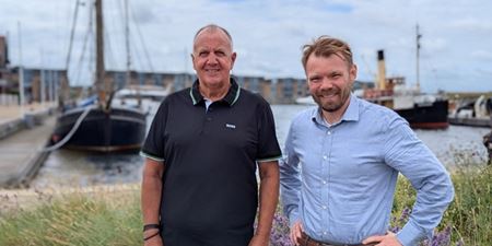 Finn Møller, Business Partner & Event Manager i Frederikssund Erhverv sammen med Sune Kohl Bomholt Rasmussen, erhvervs- og turismekonsulent i Frederikssund Kommune. Foto: Frederikssund Erhverv.
