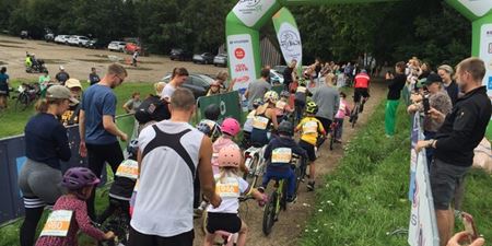 Målområdet på Kalvøen ved Kids Tour i 2023. Foto: Frederikssund Kommune.