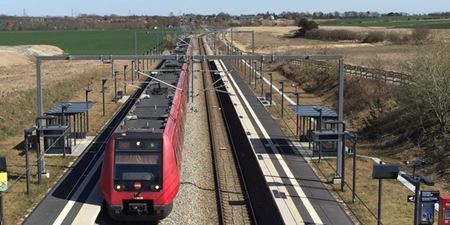 S-tog holder på Vinge Station. Foto: Frederikssund Kommune.