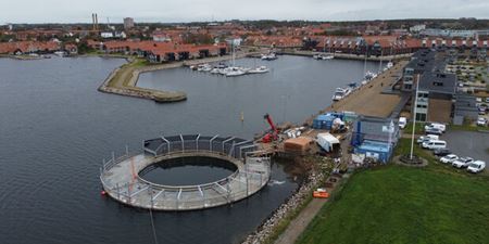 Kultur- og havnebadet ved indsejlingen til Frederikssund Havn. Foto: Frederikssund Kommune.