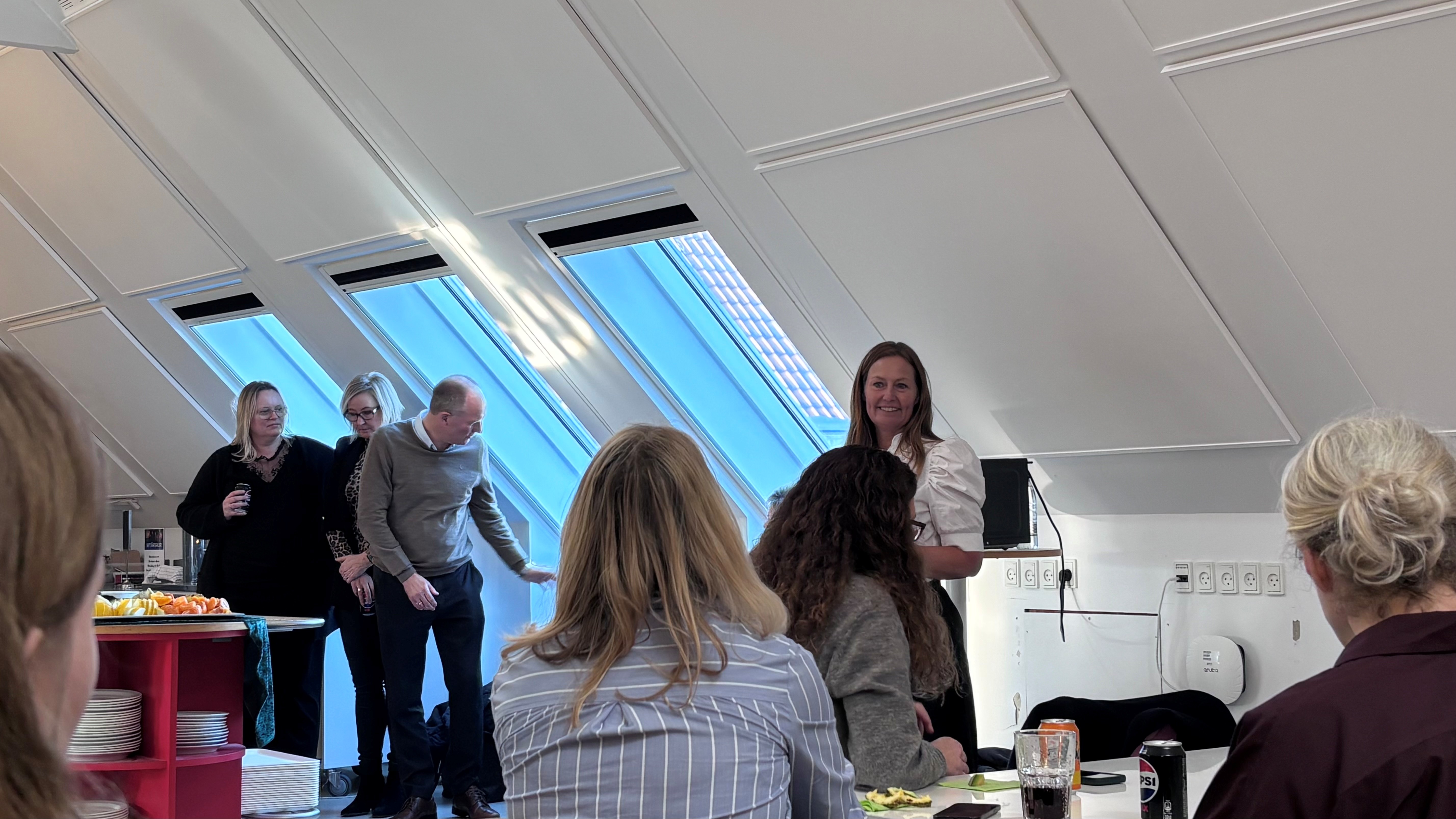 Borgmester Anne Sofie Uhrskov holder tale ved nytårskur. Foto: Frederikssund Kommune