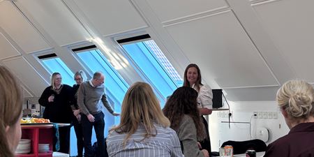 Borgmester Anne Sofie Uhrskov holder tale ved nytårskur. Foto: Frederikssund Kommune