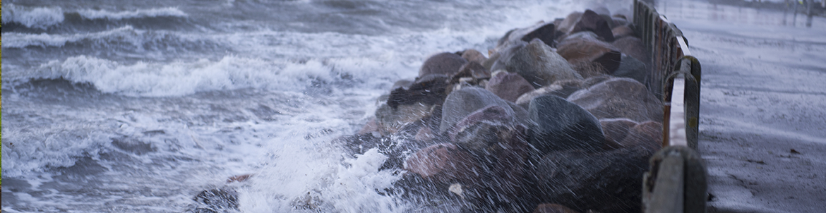 Storm raser over Kulhuse Havn. Foto: Kenneth Jensen.