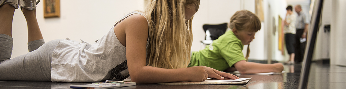 Børn på kunstskole på JF Willumsens Museum. Foto: Kenneth Jensen.
