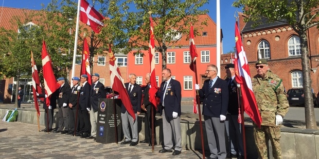 Æresgarden trak op ved flagdagen. Foto: Frederikssund Kommune. 