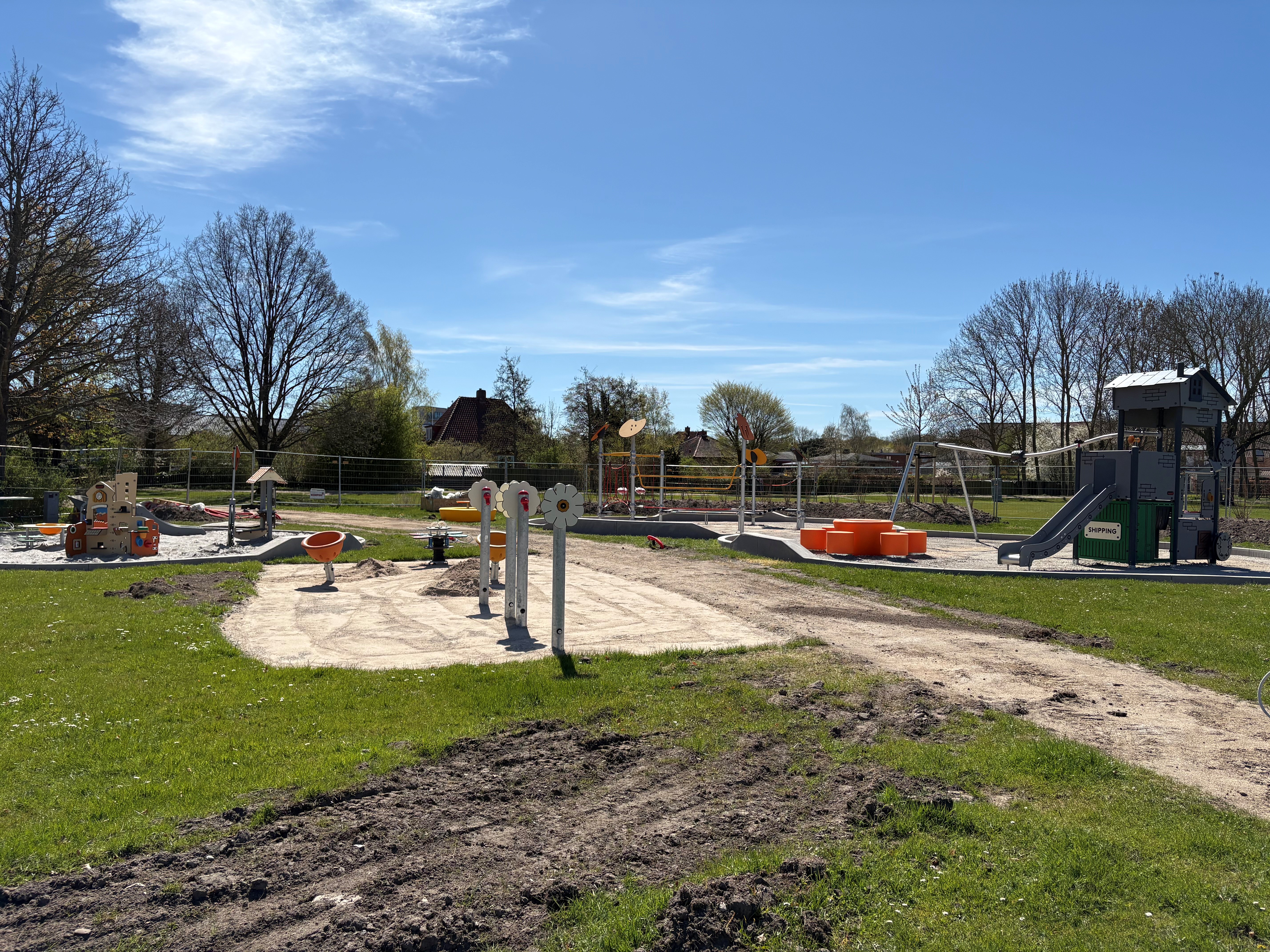 Sådan ser legepladsen ud lige nu, men den er snart klar til åbning. Foto: Frederikssund Kommune