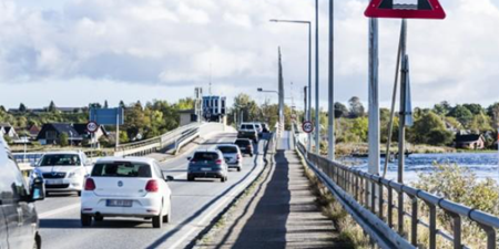 Biltrafik på Kronprins Frederiks Bro. Foto: Vejdirektoratet.