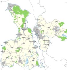 Kort over kommunen.