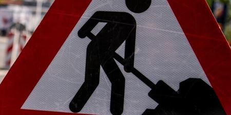 Skilt med vejarbejde. Foto: Frederikssund Kommune, Kenneth Jensen.