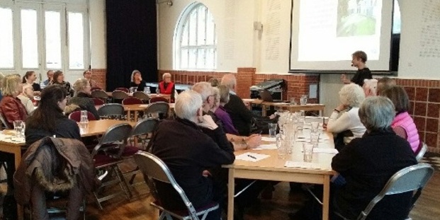 En tidligere KOL-café afholdt på Elværket i Frederikssund. Foto: Frederikssund Kommune.