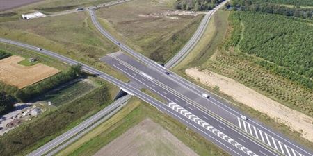 Slutningen af Frederikssundmotorvejen ved Smørum. Foto: Frederikssund Kommune.