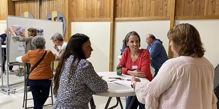 Deltagerne i workshops fik en god snak sammen om de tre temaer i Sundhedspolitikken. Foto: Frederikssund Kommune.
