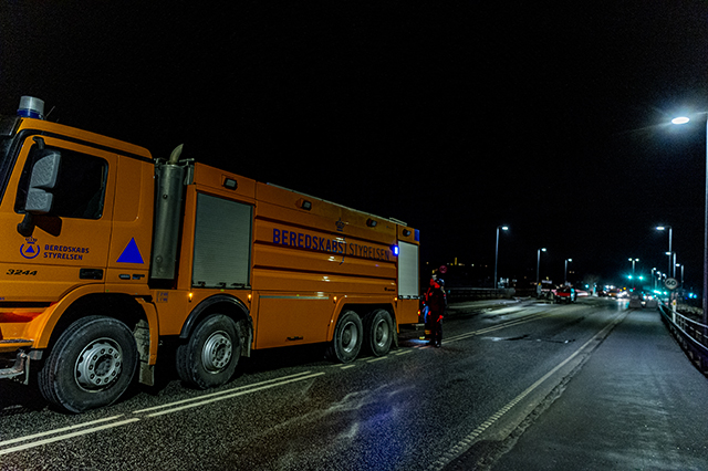 Beredskabsstyrelsen yder assistance. Foto: Kenneth Jensen, Frederikssund Kommune.