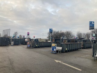 Skibby Genbrugsplads. Foto: Frederikssund Kommune