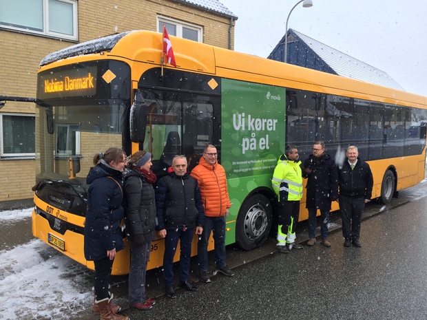 En af de nye elbusser, som indsættes i Hornsherred fra den 11. december. Foto: Frederikssund Kommune.
