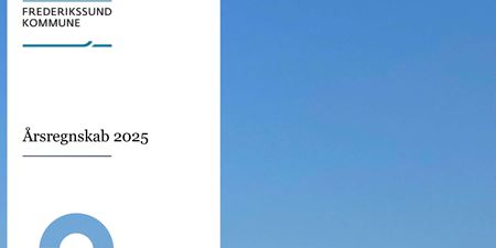 Forside af regnskab 2025. Foto: Frederikssund Kommune