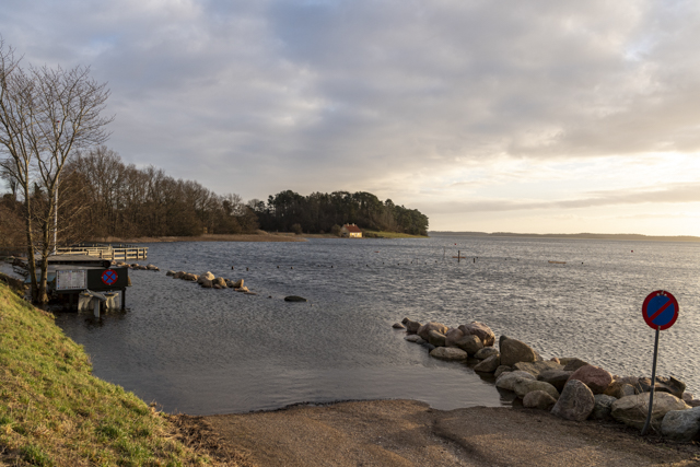 Højvande ved Selsø Møllekrog. Foto: Frederikssund Kommune, Kenneth Jensen.