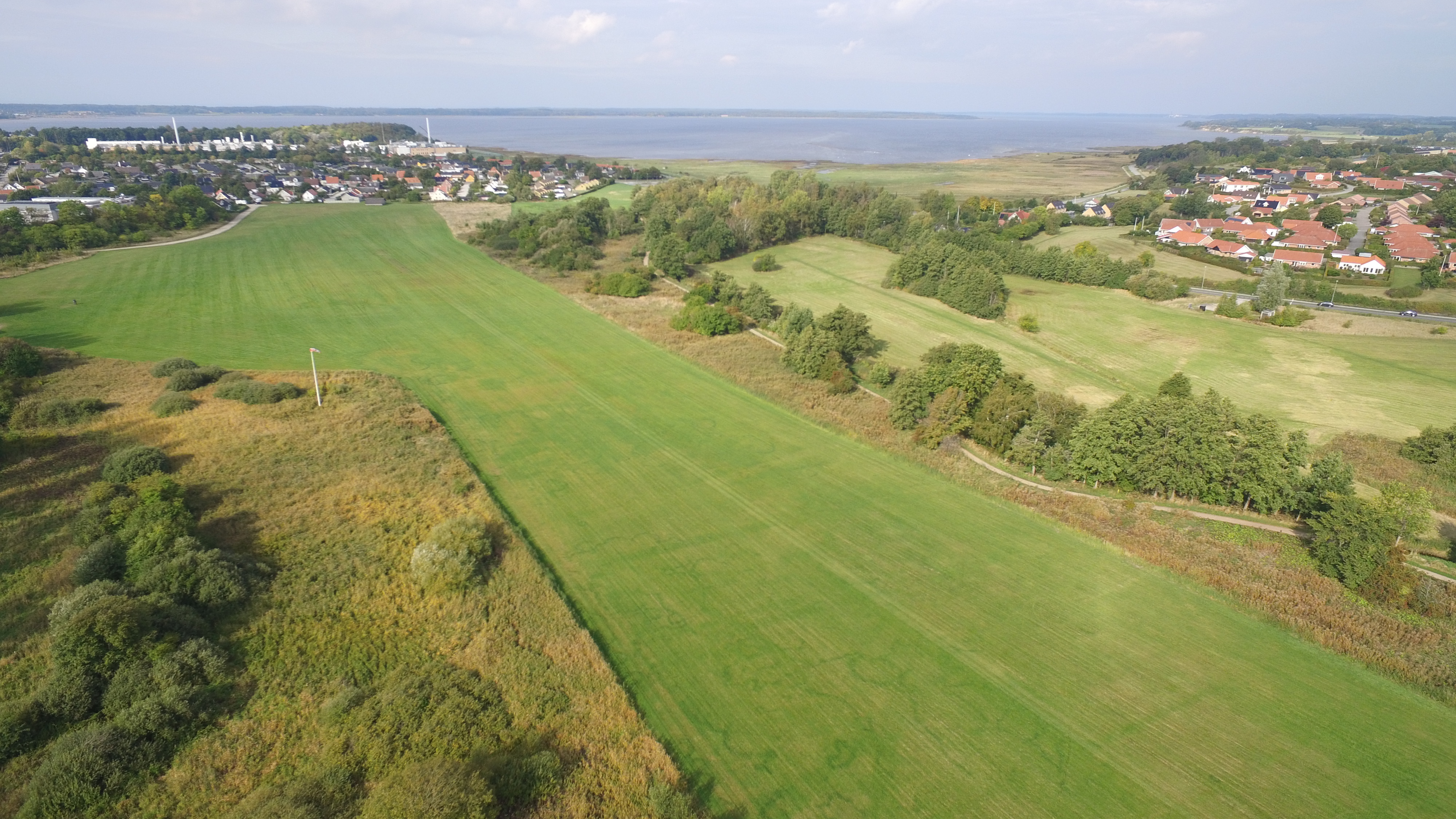 Græse Ådal med fjorden i baggrunden. Foto: Frederikssund Kommune.