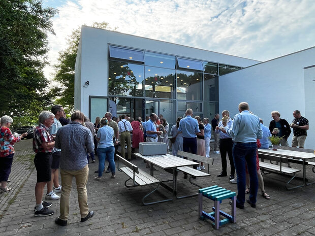 Tirsdag den 20. juni afholdt Frederikssund Kommune og Frederikssund Erhverv i samarbejde et stormøde på Willumsens Museum om bymidteudvikling i Frederikssund, hvor det nye udvalg blev præsenteret. Foto: Frederikssund Kommune.