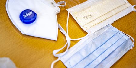 Mundbind og masker. Foto: Frederikssund Kommune, Kenneth Jensen.