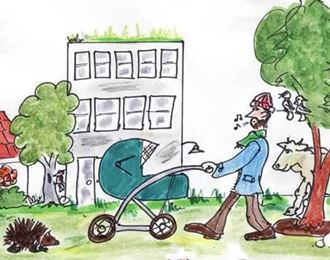 Biodiversitet i Byen - slentretur med barnevogn.